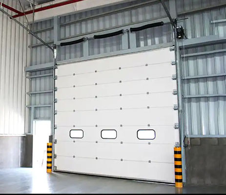 50mm-80mm grubość izolowane sekcjonalne drzwi powietrzne do magazynu i handlowe hurtowe tanie ceny drzwi garażowe