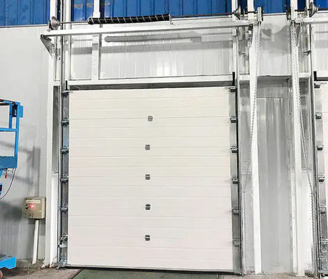 50mm-80mm grubość izolowane sekcjonalne drzwi powietrzne do magazynu i handlowe hurtowe tanie ceny drzwi garażowe