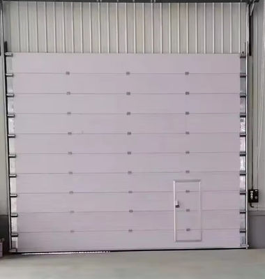 Biały powłoki pokryte pogody uszczelnione nadgórne drzwi sekcjonalne podwójny skórkowane panele zabezpieczenia krawędzi dostawców fabryki