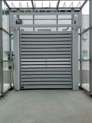 Aluminiowe drzwi rolowane o wysokiej wytrzymałości Szybkie drzwi spiralne Drzwi roletowe