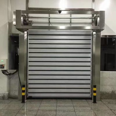 Malowane proszkowo przemysłowe drzwi rolowane 220 mm Sprężyny przedłużające aluminiowe listwy