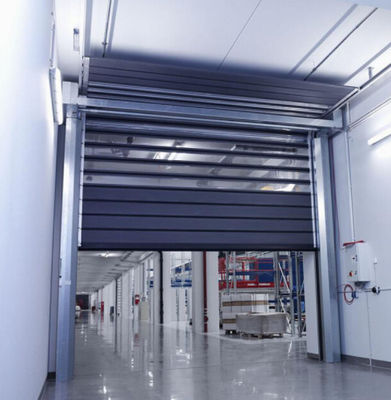 Brama spiralna o zmiennej prędkości Przemysłowy garaż zwijany Stop aluminium z izolacją piankową