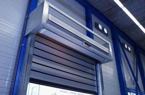 5000 * 7500 MM Aluminiowe drzwi zwijane, przemysłowe drzwi zwijane proszkowo stalowe