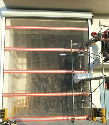 Przemysłowe drzwi szybkobieżne Pvc Automatyka ze stali nierdzewnej Szybka prędkość