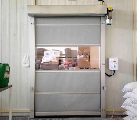Szybkobieżne bramy rolowane ze stali nierdzewnej Pvc Automatyka Migawka 220 V Magazyn Clean Room