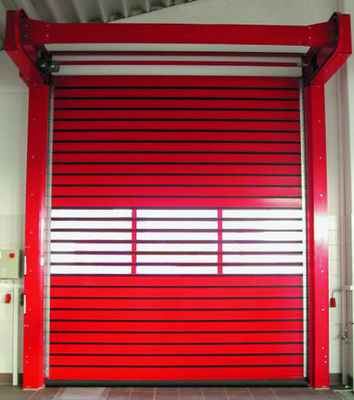 Panel bezpieczny dla palców 2,5 m / S Szybkie drzwi spiralne Zakład produkcyjny Drzwi żaluzjowe o dużej prędkości automatyczne przemysłowe
