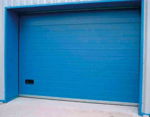 Niestandardowe izolowane kolorowe bramy garażowe segmentowe Komercyjne drzwi górne