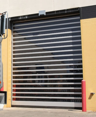 Aluminiowy stop szybkie drzwi spiralne przezroczyste bezpieczeństwo dla wydajności