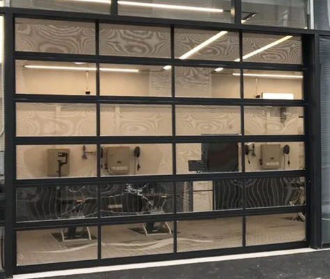 Wysoki bezpieczeństwo Aluminiowe drzwi sekcjonalne Nowoczesny mieszkalny garaż automatyczny