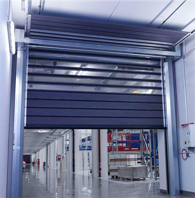Aluminiowe przezroczyste szybkie drzwi spiralne Bezpieczeństwo i wydajność dla potrzeb przemysłowych