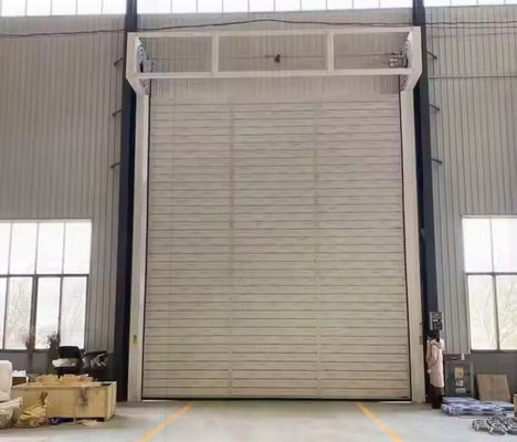 PLC sterowane spiralne drzwi powietrzne Automatyczne zewnętrzne komercyjne aluminium