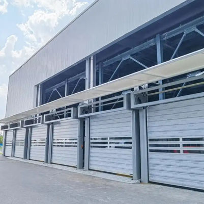 PLC sterowane spiralne drzwi powietrzne Automatyczne zewnętrzne komercyjne aluminium