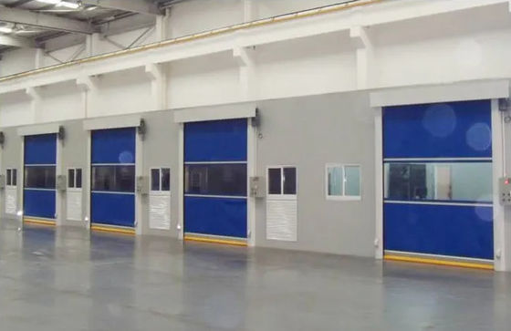 Isolacja cieplna szybkie drzwi rolkowe z łatwą instalacją automatyczne magazyn przemysłowy dok stacking