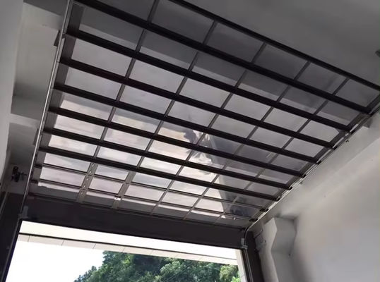 Bezpieczeństwo Aluminiowe drzwi sekcjonalne z podwójnym szybą w różnych kolorach