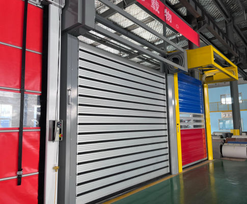 0.8m/s Aluminiowy stop szybki Spiralny drzwi z 220V/50HZ zasilacz Aluminiowy Metal Automatyczny Zamknięcie Szybkie