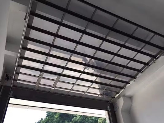 Nowoczesne drzwi sekcjonalne z aluminium w różnych kolorach z podwójnym szybą 9x8 9x7 16x7