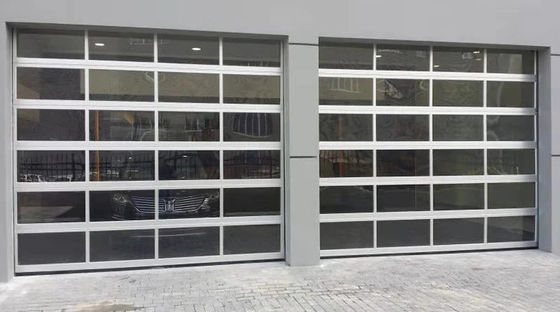 Nowoczesne drzwi sekcjonalne z podwójnej szyby z aluminium z doskonałą izolacją