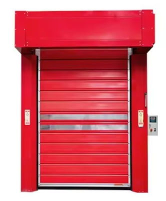 Aluminiowe szybkie drzwi spiralne z systemem sterowania PLC 0,75 kW Moc silnika Sprzedaż bezpośrednia producenta