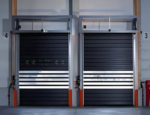 Aluminiowe szybkie drzwi spiralne z systemem sterowania PLC 0,75 kW Moc silnika Sprzedaż bezpośrednia producenta