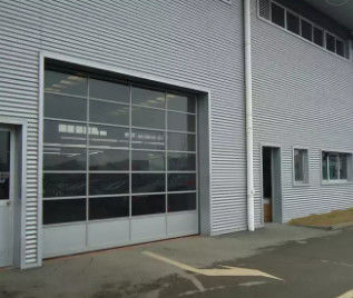 Wodoszczelny aluminium podwójne szyby handlowe hurtowe podwójnie izolowane drzwi garażowe ze szkła