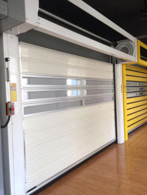 Bezpieczeństwo Aluminium Przejrzystość Wysokiej Prędkości Spiralna Drzwi Dostosowane 220V / 50HZ Zasilanie