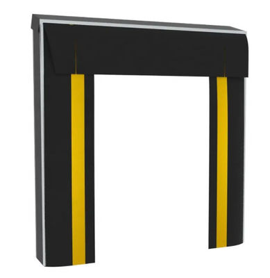 Niski poziom konserwacji PVC Plastikowy Gumka regulowany system ładowania Dock Door Shelter dla wygody ładowania