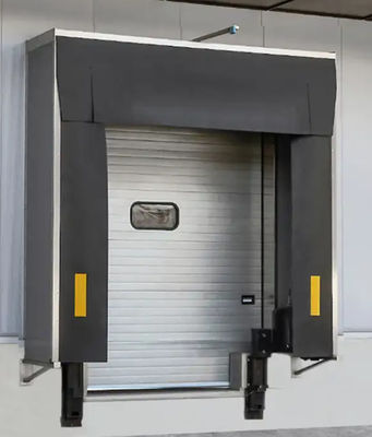 Niski poziom konserwacji PVC Plastikowy Gumka regulowany system ładowania Dock Door Shelter dla wygody ładowania