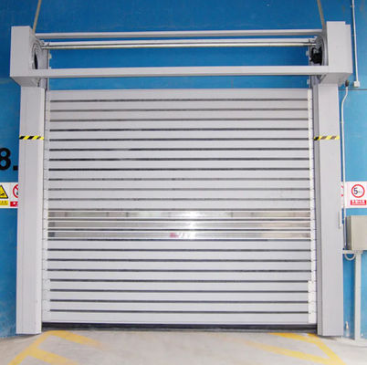 Aluminiowe przezroczyste szybkie drzwi spiralne dostosowane do potrzeb Efektywność bezpieczeństwa w stopzie aluminium