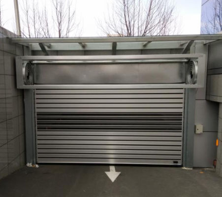 Aluminiowe przezroczyste szybkie drzwi spiralne dla bezpieczeństwa