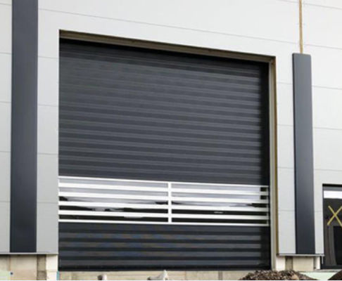 Aluminiowe przezroczyste szybkie drzwi spiralne dla bezpieczeństwa