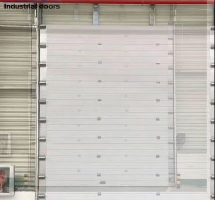 Professional Fire Station Industrial Sectional Doors Automatic Formed Overhead Heavy-Duty Steel Insulated for Warehouse & Factory