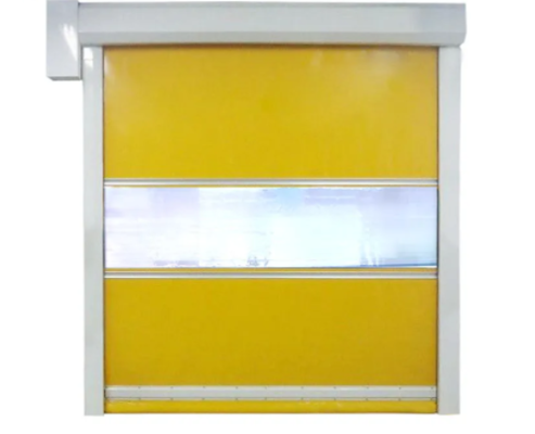 High Speed PVC Door 304 Stainless Steel Durable and Insulated with duty Steel Structure Automatic Open for Workshop Impact-Resistant Airtight Rapid Foam Filled
