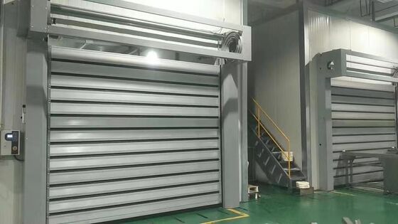 Wysokiej jakości automatyczna izolacja cieplna z aluminium stopu przemysłowego wysokiej prędkości drzwi spiralnych drzwi warsztatowe