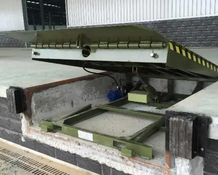 Mechaniczne ładowanie poziomnik dok galwanizowane końcówki pręty bezpieczeństwa platforma hydrauliczna dla poziomu dok