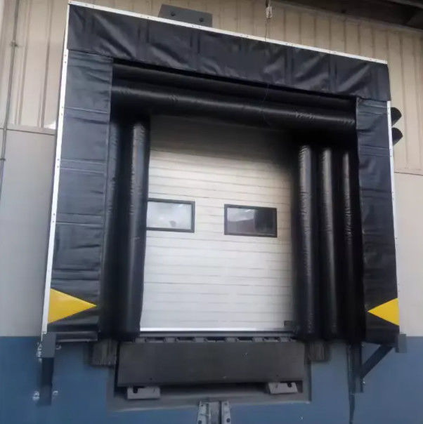 Przemysłowy miękki mechaniczny materiał trwały PVC dostosowany do koloru regulowany system ładowania Przystani dla ciężarówek