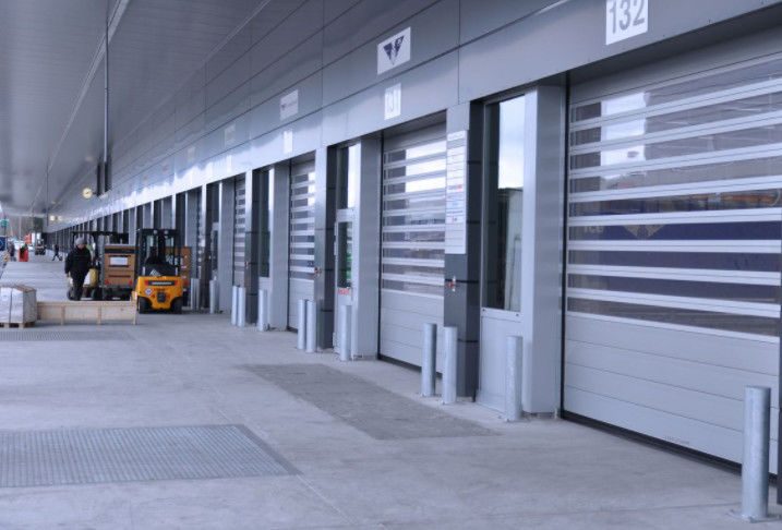 Aluminiowy stop Silnik drzwi spiralnych o dużej prędkości 0.75KW Wydajność bezpieczeństwa ≤2.0m3/ M2.s Prędkość zamknięcia 0.8m/s