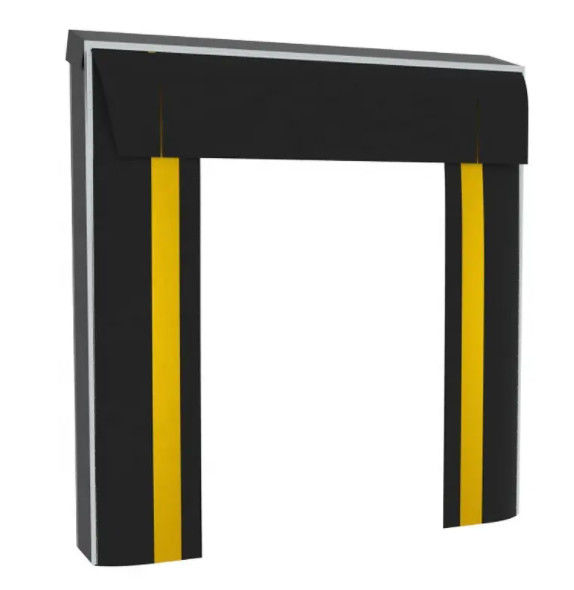 Niski poziom konserwacji PVC Plastikowy Gumka regulowany system ładowania Dock Door Shelter dla wygody ładowania